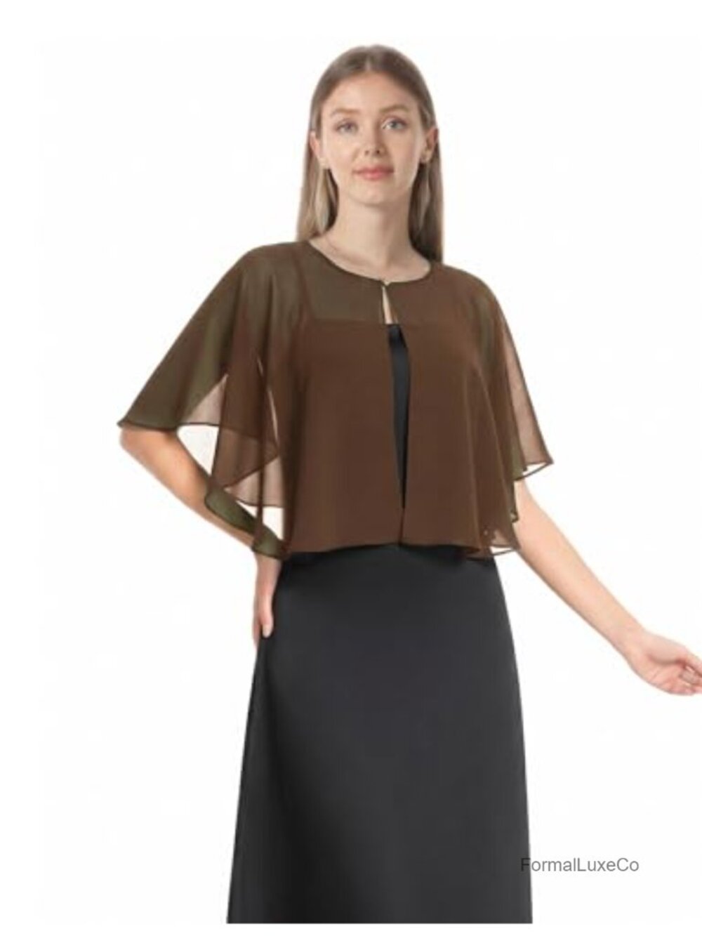 Chiffon Capelet Shawl Wrap Soft Elegant Wedding Party